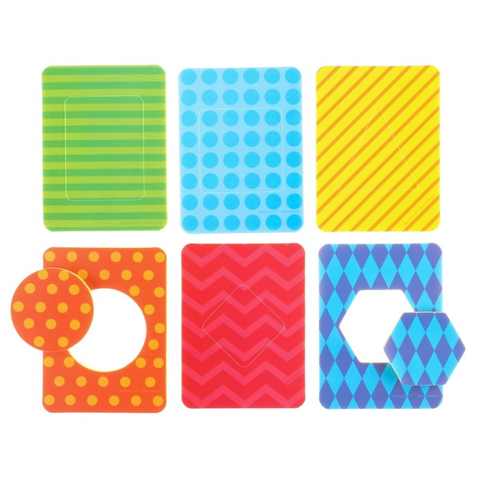 Набор стикеров EVA для игры в ванне «Геометрия» по методике Сегена, 6 шт. 44121