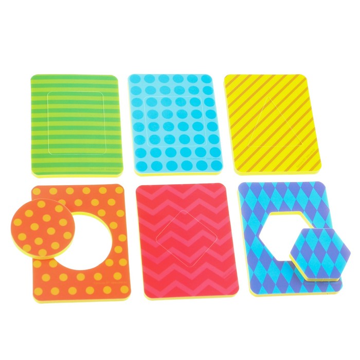 Набор стикеров EVA для игры в ванне «Геометрия» по методике Сегена, 6 шт. 44121