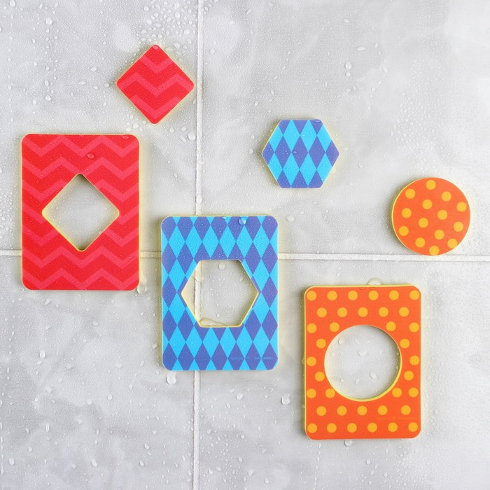 Набор стикеров EVA для игры в ванне «Геометрия» по методике Сегена, 6 шт. 44121