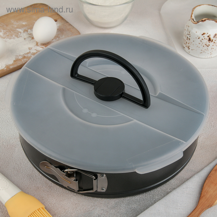 Форма для выпечки Доляна «Жаклин», 27,5×7,5 см, переносная, антипригарное покрытие, с крышкой, цвет МИКС - Фото 1