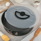 Форма для выпечки Доляна «Жаклин», 27,5×7,5 см, переносная, антипригарное покрытие, с крышкой, цвет МИКС - Фото 2