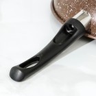 Сковорода Rock, d=25 см, пластиковая ручка, антипригарное покрытие, цвет коричневый - Фото 5