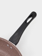 Сковорода Rock, d=29 см, пластиковая ручка, антипригарное покрытие, углеродистая сталь, коричневая - Фото 3