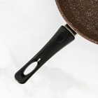 Сковорода Rock, d=29 см, пластиковая ручка, антипригарное покрытие, цвет коричневый - фото 4253846