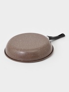 Сковорода Rock, d=29 см, пластиковая ручка, антипригарное покрытие, углеродистая сталь, коричневая - Фото 4