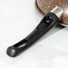 Сковорода Rock, d=29 см, пластиковая ручка, антипригарное покрытие, цвет коричневый - Фото 5