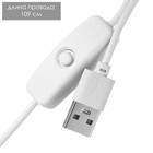Лампа настольная RISALUX «Офисный белый», светодиодная, на прищепке, от USB, 11×7.5×60.5 см - Фото 12