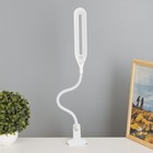 Лампа настольная RISALUX «Офисный белый», светодиодная, на прищепке, от USB, 11×7.5×60.5 см - Фото 6