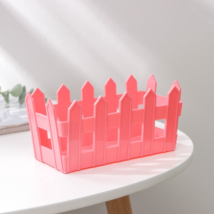 Кашпо для цветов «Заборчик», 18×9 см, цвет МИКС - Фото 1