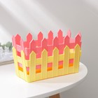 Кашпо для цветов «Заборчик», 18×9 см, цвет МИКС - Фото 3