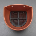 Кашпо настенное 0,85 л «Гортензия», цвет терракот - Фото 2