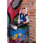 Жилет для мальчика с трикотажным капюшоном, синий, 98-104 (24) - Фото 1