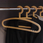 Плечики - вешалки для одежды Доляна «Уют», размер 46-48, цвет бежевый - Фото 2