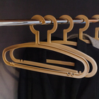 Плечики - вешалки для одежды Доляна «Уют», размер 46-48, цвет бежевый - Фото 3