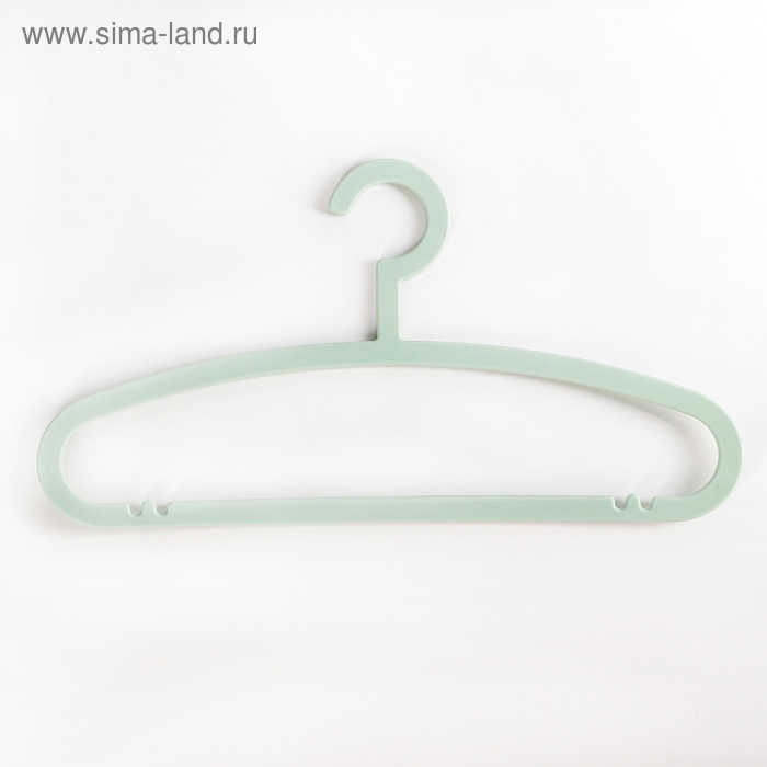 Плечики - вешалки для одежды Доляна «Уют ЛУЧШАЯ ЦЕНА», цвет голубой - Фото 1