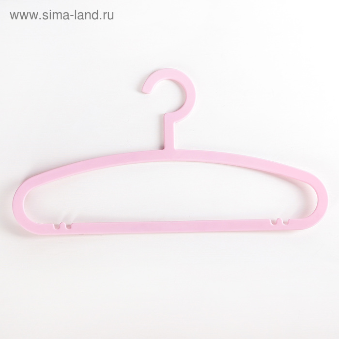 Плечики для одежды «Уют», размер 46-48, цвет розовый - Фото 1