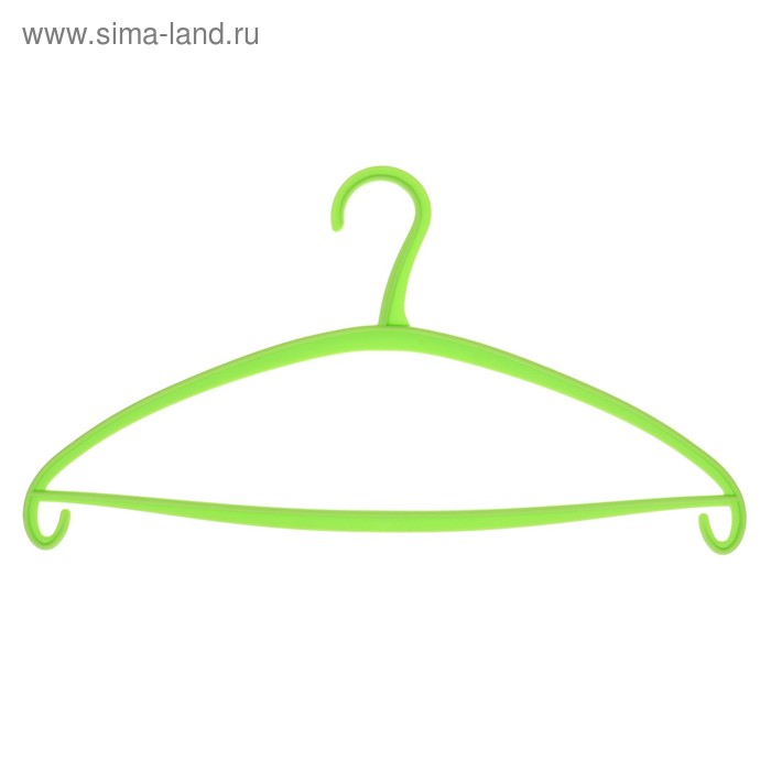 Плечики для одежды Доляна, размер 44-46, цвет зелёный - Фото 1