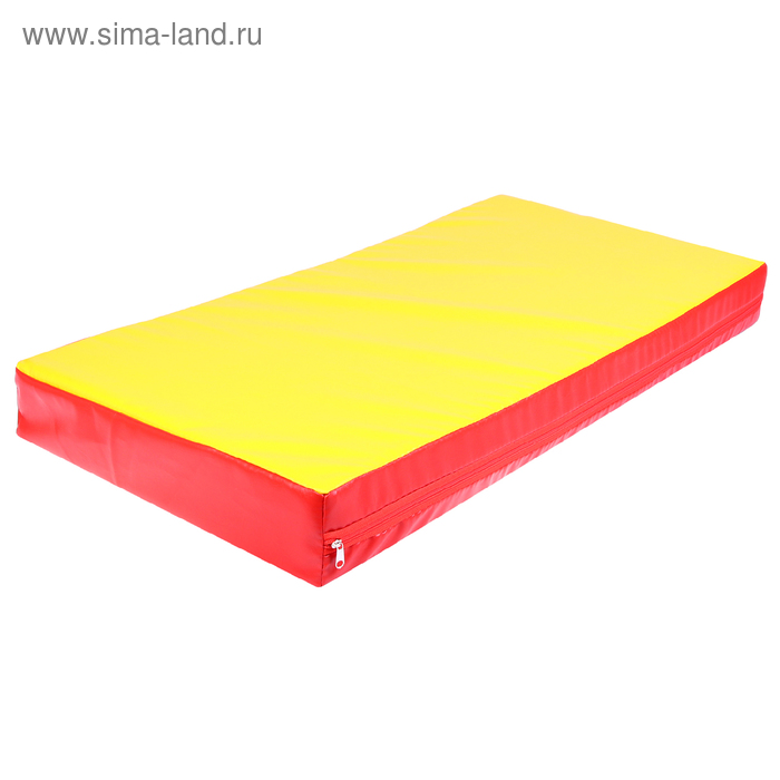 Мат 100 х 50 х 10 см, винилискожа, цвет синий/красный/жёлтый - Фото 1