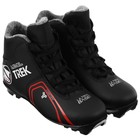 Ботинки лыжные TREK Level 2, NNN, искусственная кожа, цвет чёрный/красный, лого белый, размер 37 - Фото 7