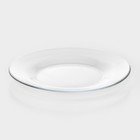 Набор тарелок стеклянный Invitation, d=19,5 см, 6 шт, цвет прозрачный - Фото 2