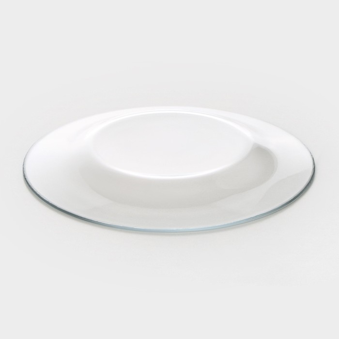 Набор тарелок стеклянный Invitation, d=19,5 см, 6 шт, цвет прозрачный - фото 1927411486