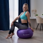 Фитбол ONLYTOP, d=65 см, 900 г, антивзрыв, цвет фиолетовый - Фото 12