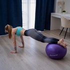 Фитбол ONLYTOP, d=65 см, 900 г, антивзрыв, цвет фиолетовый - Фото 7