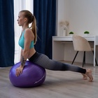 Фитбол ONLYTOP, d=65 см, 900 г, антивзрыв, цвет фиолетовый - Фото 9