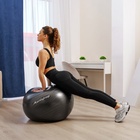 Фитбол, ONLYTOP, d=75 см, 1000 г, антивзрыв, цвет чёрный - Фото 6