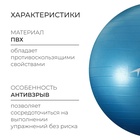 Фитбол ONLYTOP, d=85 см, 1400 г, антивзрыв, цвет голубой - Фото 2