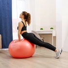 Фитбол ONLYTOP, d=85 см, 1400 г, антивзрыв, цвет оранжевый - Фото 9