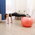 Фитбол ONLYTOP, d=85 см, 1400 г, антивзрыв, цвет оранжевый - Фото 10