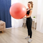 Фитбол ONLYTOP, d=85 см, 1400 г, антивзрыв, цвет оранжевый - Фото 11