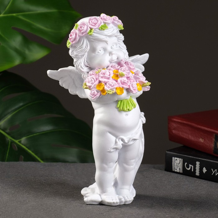 Фигура «Ангел с розами», 13×9×22 см - Фото 1