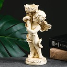 Подсвечник "Ангелочек" в правой руке, слоновая кость 14х8х22см - фото 25551917