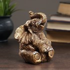 Фигура "Слон" золотой, 10х9х14см - Фото 1
