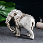 Фигура "Слон" серебро 18х9х13см - фото 8415066