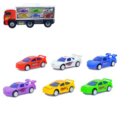 Набор инерционных машин «Гонка», 6 шт.