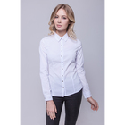 Рубашка женская, цвет белый/серебро, размер 50 - Фото 1