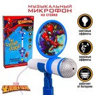 Музыкальный микрофон на стойке «Человек-паук», свет, звук - фото 2541456