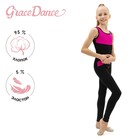 Комбинезон для гимнастики и танцев Grace Dance, р. 32, цвет чёрный/фуксия - фото 8725403