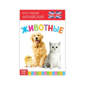 Развивающая книга Животные. Английский язык, 20 стр.