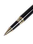 Ручка подарочная Calligrata, шариковая, в футляре кожзам, корпус чёрный с золотым 3604858