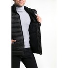 Куртка мужская утеплённая с капюшоном крупная полоса, р.48, цв.чёрный - Фото 4