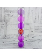 Ёлочные игрушки «Неон», шары новогодние, набор 6 шт., d=6 см, фиолетовый - Фото 3