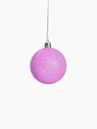 Ёлочные игрушки «Неон», шары новогодние, набор 6 шт., d=6 см, фиолетовый - Фото 4