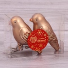 Ёлочные игрушки 2 шт. «Зимнее волшебство. Воробушек» пластик, 9×4 см, коричневый - Фото 4