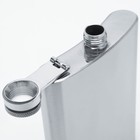 Подарочный набор 5 в 1, фляжка 240 мл, 2 рюмки, воронка, колода карт, металл - Фото 6