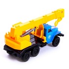 Машина металлическая «Строительный кран», инерционная, масштаб 1:43 - Фото 4