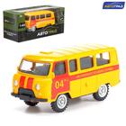 Машина металлическая «Микроавтобус газовая служба», инерционная, масштаб 1:43 - Фото 1